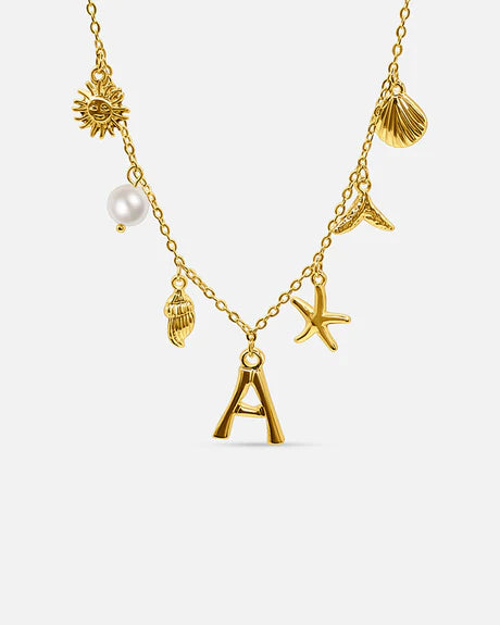 Zenviva MareLetter - Gepersonaliseerde Oceaan Ketting