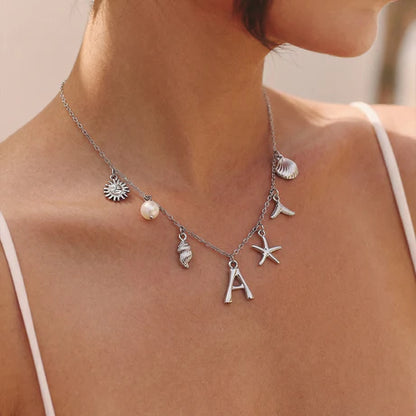 Zenviva MareLetter - Gepersonaliseerde Oceaan Ketting