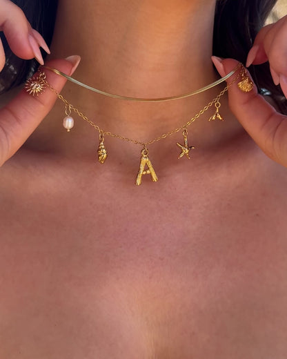 Zenviva MareLetter - Gepersonaliseerde Oceaan Ketting